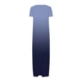 thumbnail image 4 of Women's Gradient Short Sleeve Maxi Dress 2025 Summer Casual Crewneck A Line Flowy Long Dresses with Pockets, 4 of 5