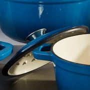BergHOFF Neo 10pc Cast Iron Cookware Set, Blue