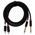 thumbnail image 1 of Miangastore Mic Cable Audio Cable Black 1Pack 5.9X0.2X0.2In Gold Plating, 1 of 8