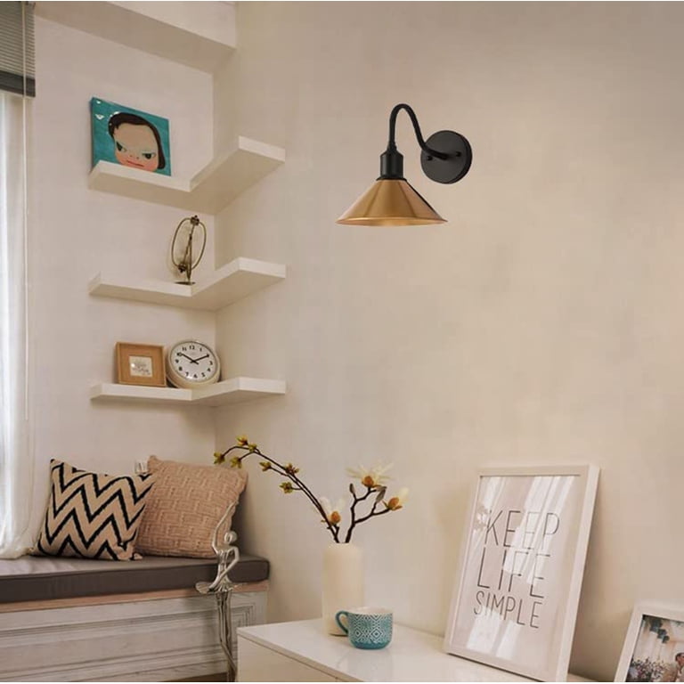 Lightsjoy 2 Pack LED RGB Wall Light Battery Powered Indoor Rechargeable Wall Sconce Dimmable