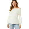 Sofia Jeans by Sofia Vergara Women's Cozy Off-the-Shoulder Sweater