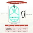 thumbnail image 3 of Soporte de zapatos Uxcell para mochila [1SET] - Soporte de calzado de silicona elástica con clip para viajar [Azul cian-XL], 3 of 7