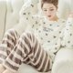 thumbnail image 1 of Flannel Sleepwear Women Pajamas Set Winter Velvet Pyjama 2 Pieces Pjs Heart Warm Pijamas Mujer Female Loungewear Casual Homewear, 1 of 4