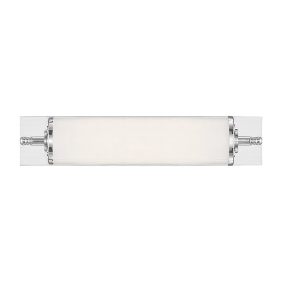 FOS-A8051-CH Crystorama Lighting Foster - 6W 1 LED Wall Mount in Traditional and Contemporary Style - 5 Inches Wide by 24 Inches High-Polished Chrome