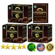 Ganoderma Coffee Cafe Latte- Reishi Coffee Mix - Instant 3-In-1. 180Mg Ganoderma Lucidum Red Reishi Mushroom Extract - Non Dairy Creamer & Sugar Included- 3 Box 30 Sachets