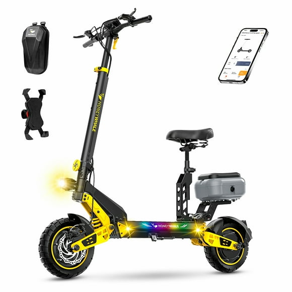 Scooter Eléctrico Honey Whale T4D Amarillo