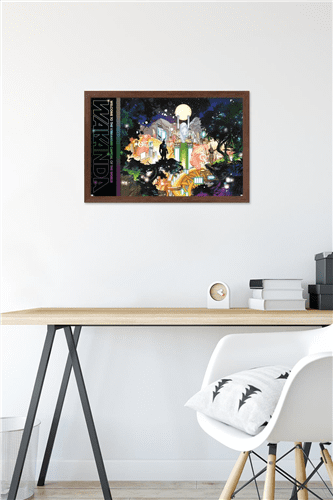 Marvel: Hero Lands - Wakanda 2 Wall Poster, 14.725" x 22.375" Framed