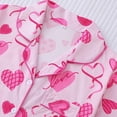 thumbnail image 3 of Emy Dola Womens Valentine's Day Pajamas Set Button Down 2 Piece Sleepwear Summer Short Sleeve Tops and Shorts Pjs Set S-2XL, 3 of 8