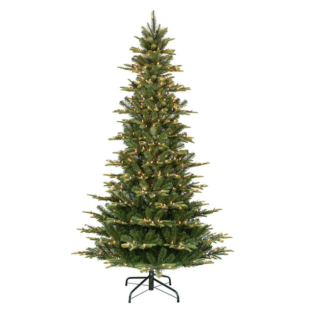 Árbol de Navidad Puleo International Aspen Fir de 2,3 m con luces