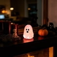 thumbnail image 6 of 3pcs 0.79 Inch Mini Glow in Dark Ghost Figurines, Tiny Luminous Ghost Statue Decor, Mini Halloween Ghost Decor for Tabletop Shelf, Spooky Ghost Decoration for Halloween Party, Pink, 6 of 7