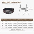 thumbnail image 4 of AWAYTR Reversible Kids Belts for Boys - Black and Brown Leather Belt for School Uniform Casual Jeans, 4 of 11