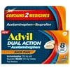 Advil Dual Action Pain Relievers for Back Pain Relief Tablet, 250Mg Ibuprofen and 500Mg Acetaminophen, 72 Count