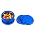 thumbnail image 3 of Oliveware Air Tight Lids for Benny Container | Set of 3 | Spill Proof | Leak Proof | For 290ml, 450ml, 600ml | Dishwasher & Freezer Safe (Midnight Blue), 3 of 5