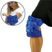 Nature Creation- Knee & Elbow Wrap - Pain Relief - Microwaveable - Hot Therapy (Blue Flowers)