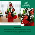 thumbnail image 2 of VONKY Desk Christmas Artificial Mini Tree Office Hotel PVC Xmas Simulation Fake Trees Decoration Festival Party Decor Ornament A-S09, 2 of 9
