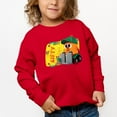 thumbnail image 2 of Leo the Truck Lifty Name Distressed - Toddler Graphic Sweatshirt, 2 of 15