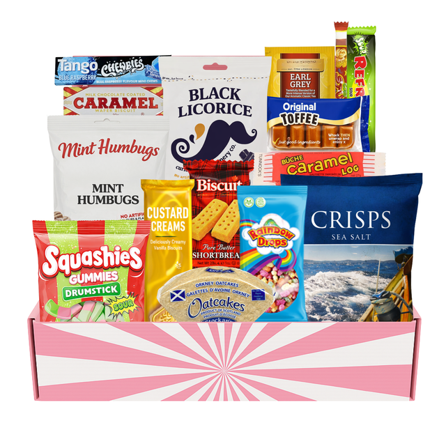 British Snack Care Package - Variety Pack of Treats from UK - Snack Box for Kids and Adults - Gift Basket of Delicious Sweets by Lecsa Specialty Snacks (Products may vary due to availability) 15 count