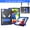 Black+Blue, variant on TECH CIRCLE For iPad Pro 11" (1st/2nd/3rd/4th Gen), iPad Air 10.9" (4th/5th Gen) Shockproof Case with Kickstand/Shoulder Strap - Cute Cool Spider Pattern 3 Layers Protective Rugged Cover, Navy+Green
