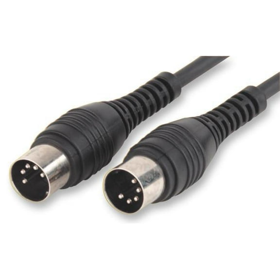 CHORD - 5 Pin 180 Degree MIDI DIN Plug to Plug Lead, 0.75m