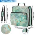 thumbnail image 3 of Water-Resistant 3-Ring Binder Organizer with Multiple Pockets Zipper Binder Bag for Office Beautiful Swirling Lines, 3 of 8