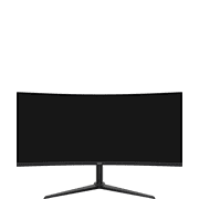 onn. 34 WQHD (3440 x 1440p) 200Hz Bezel-Less Gaming Monitor, Curved 1500R, 1ms, with 1.85m HDMI & DP Cable, SPK, Black