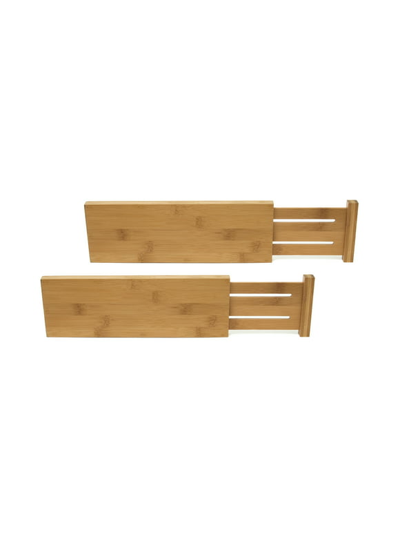 Lipper Bamboo Dresser Drawer Dividers, Set of 2, Wood