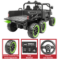 thumbnail image 4 of Montable Eléctrico para Niños Tractor 6x6 Caja de Vuelco Atomática Luz y Sonido Bluetooth 12v - Negro, 4 of 8