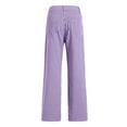 thumbnail image 5 of Mepaouo Women's Wide Leg Jeans Stripe Casual Denim Pants Baggy High Waisted Boyfriend Trousers(Purple,S), 5 of 5