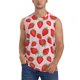 thumbnail image 1 of Balery Strawberries Camisetas sin mangas para hombre, absorbe la humedad y protege contra el mal olor.-X-Large, 1 of 7