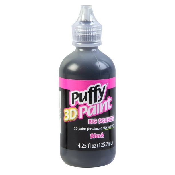 Puffy 4.25 fl oz 3D Paint Black, MultiSurface