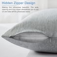 thumbnail image 6 of Quntis Cooling Pillowcase Queen Size, 2 Pack Hidden Zipper Arc-Chill Cool Pillowcases with Double-Side Design [Oeko-TEX Certified], Anti-Static, Skin-Friendly, Machine Washable Pillow Cases - Gray, 6 of 9