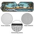thumbnail image 6 of GarronmavisCoconut Tree Windshield Flag Sunshade Sun Shade Heat Shield Sun Visor Mat Compatible with Jeep Wrangler Rubicon Sahara TJ JK JKU 2 Door & 4 Door Life is Better at the Beach, 6 of 6