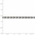 thumbnail image 4 of 925 Sterling Silver Diamond Cut 4.25mm Solid Rope Chain w/ Lobster Clasp - 22", 4 of 5