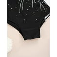 thumbnail image 6 of iiniim Gymnastics Leotards for Girls One-piece Long Sleeve Sparkle Bodysuit Athletic Ballet Dance Skating Traning Dancewear White 6, 6 of 7