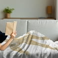 thumbnail image 3 of Human Anatomy Soft Flannel Fleece Blanket, Diagram of Skeleton System Titled Main Parts of Body Joints Picture Education, Cozy Plush for Indoor and Outdoor Use, 50" x 60", White Tan, by Ambesonne, 3 of 5