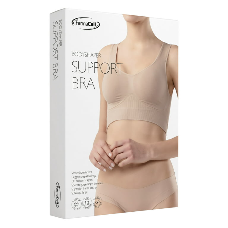 FarmaCell BodyShaper 618 (Nude, XL) Elastic push-up bra wide