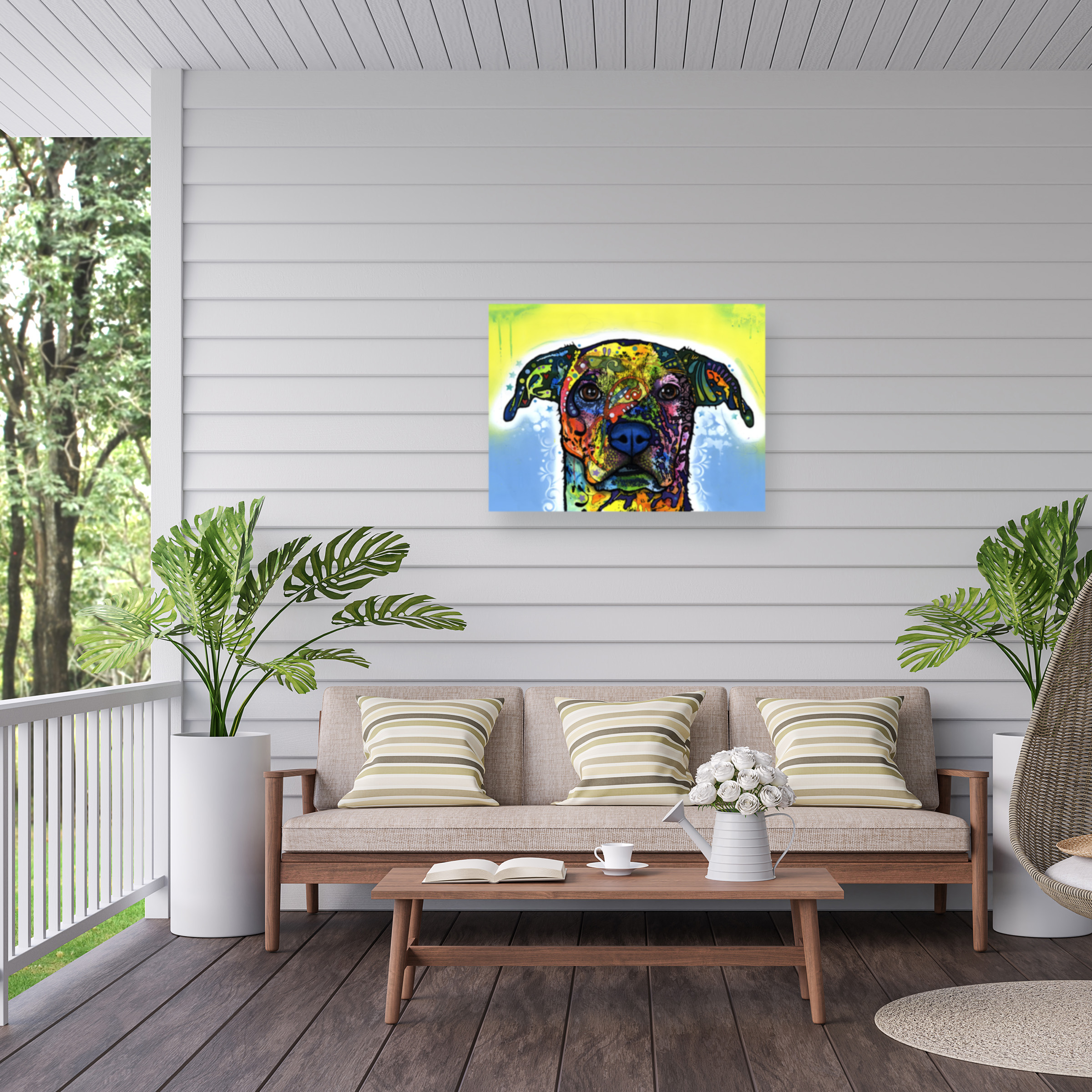 Dean Russo 'Fiesta' Outdoor Canvas 35x47