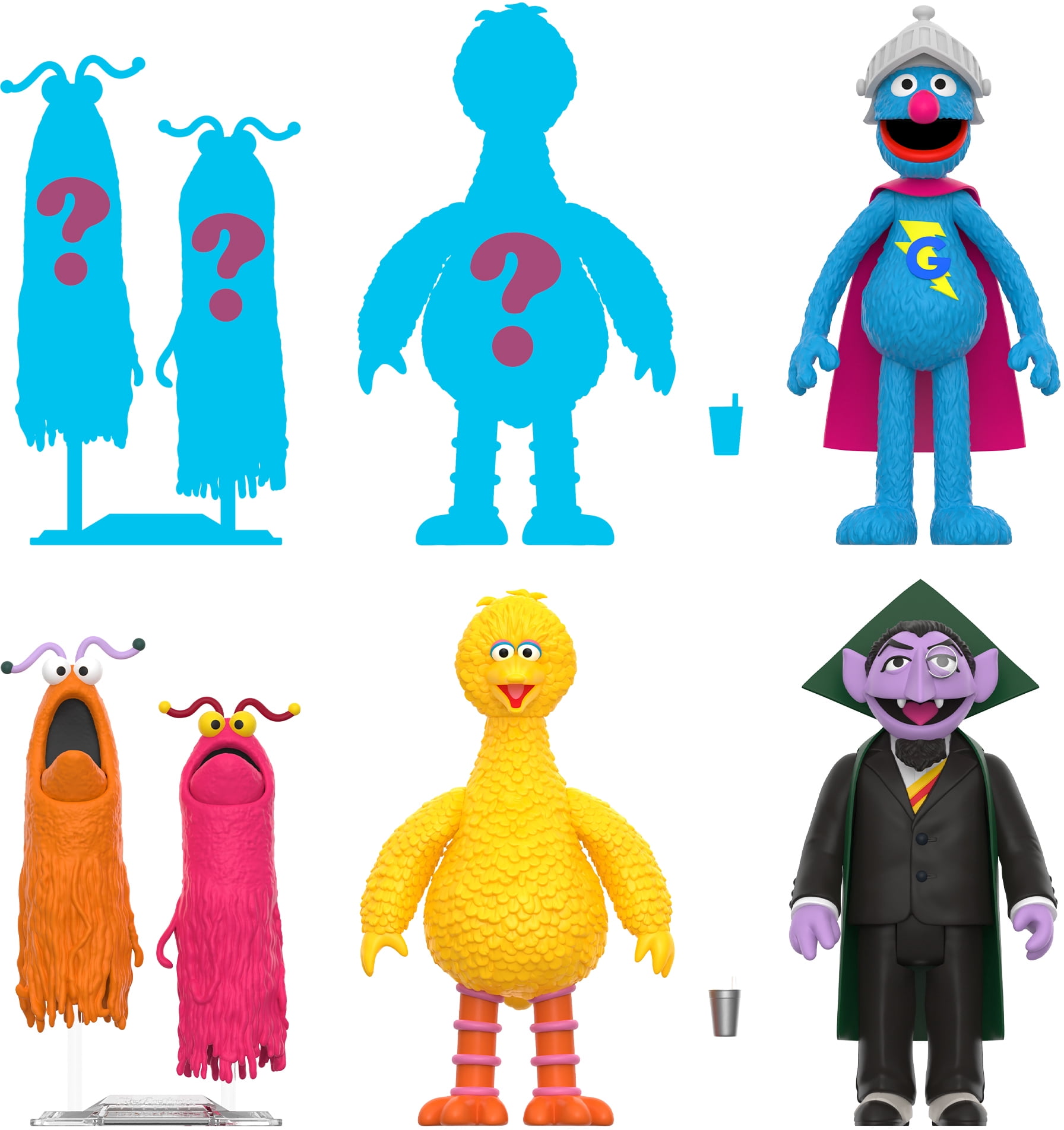 Super7 - Sesame Street - Reaction Blind Box Wv2 - 12pc Flat