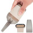 thumbnail image 1 of Desktop Vacuum Cleaner with 2 Replaceable Nozzle Rechargeable Mini Table Dust Sweeper Cordless Desk Dust Cleaner Capsule Shaped Table Dust Cleaner Detachable for Home Car Office Keyboard, 1 of 11