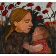 thumbnail image 3 of Paula Modersohn-Becker 21x20 Black Modern Framed Museum Art Print Titled - Girl with Child, 3 of 5