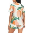 thumbnail image 2 of joogoo Women's Pajama Set Peach Fruit Short Sleepwear Loungewear with Pockets M, 2 of 7