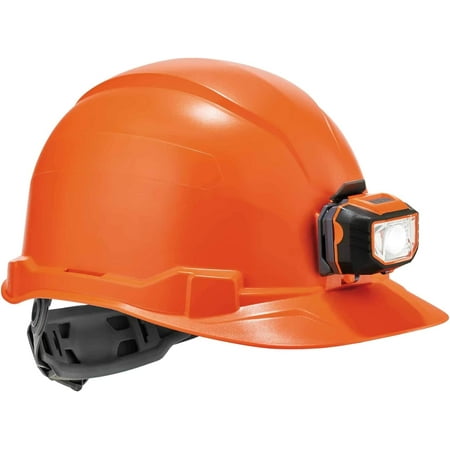 

Hard Hat with Light Cap Style Ratchet Suspension Class E Ergodyne Skullerz 8970LED Orange