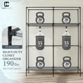 thumbnail image 3 of CAPHAUS 55-Inch Clothing Rack with Cover, Portable Closet Wardrobe, Covered Garment Rack for Hanging Clothes, 190LB Capacity Heavy-Duty Metal Frame Clothes Organizer Rack with Storage Shelves, 3 of 9