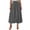 Grey, variant on Women's Summer Tennis Skirts Women’s Casual Loose Floral Midi Skirt With Stretch Waistband A Line Dressy Street Style Skirt Gray S