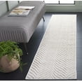 thumbnail image 2 of SAFAVIEH Maya Addison Wavy Striped Runner Rug, Ivory/Beige, 2' x 8', 2 of 10