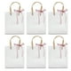 thumbnail image 5 of Bolso Transparente, Caja De Dulces Bolsa De Regalo Segura 10 Piezas Lindo Reutilizable Con Cinta Rosa Para Boda Para Fiesta, 5 of 7