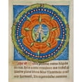 thumbnail image 2 of Illuminator, Unknown 12 Century 26x32 White Modern Wood Framed Museum Art Print Titled - Decorated Text Page - Mary and Jesus in a Rose, 2 of 4