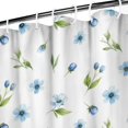 thumbnail image 3 of Pioneer Flower Floral Print Pattern Shower Curtain 36"x72", Bathroom Decorative Shower Curtain Set with 12 Hooks, Waterproof Washable, 3 of 6