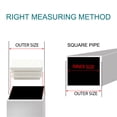 thumbnail image 3 of 40 x 40mm Plastic Square Tube Inserts Cover for 1.46" to 1.54" Inner Size 8pcs, 3 of 7