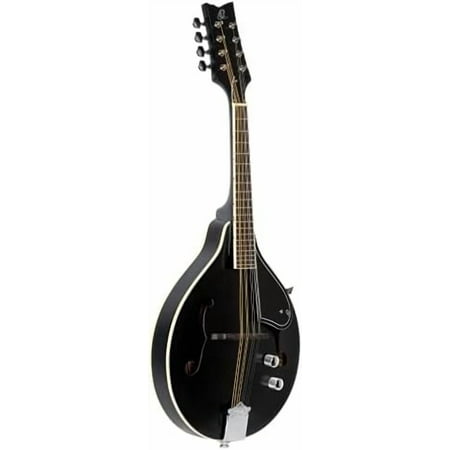 , 8-String A-Style Series Acoustic-Electric Mandolin w/Bag, Right, Stain (RMAE40SBK)
